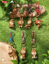 Popland Labubu Timber Workshop Keychain Blind Box