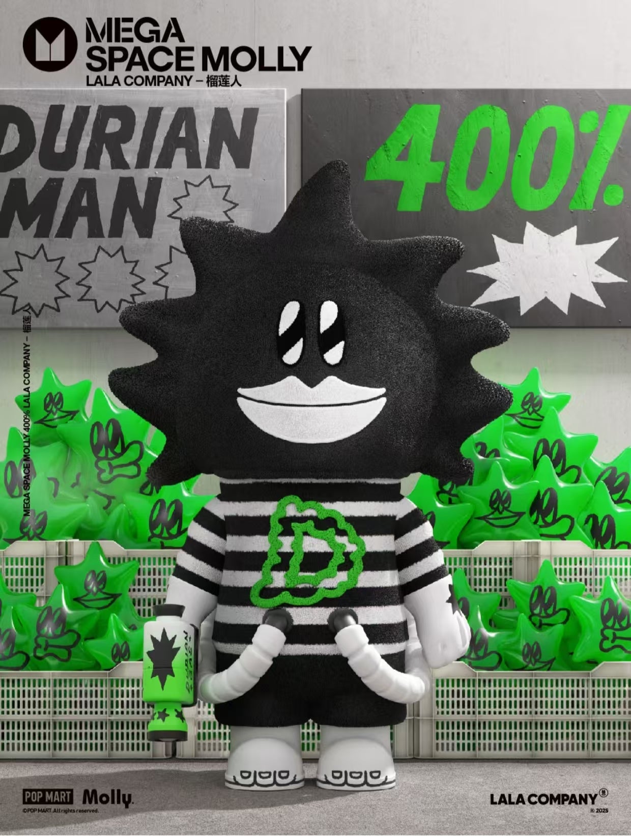 MEGA SPACE MOLLY 400% LALA COMPANY-Durian Man-preorder