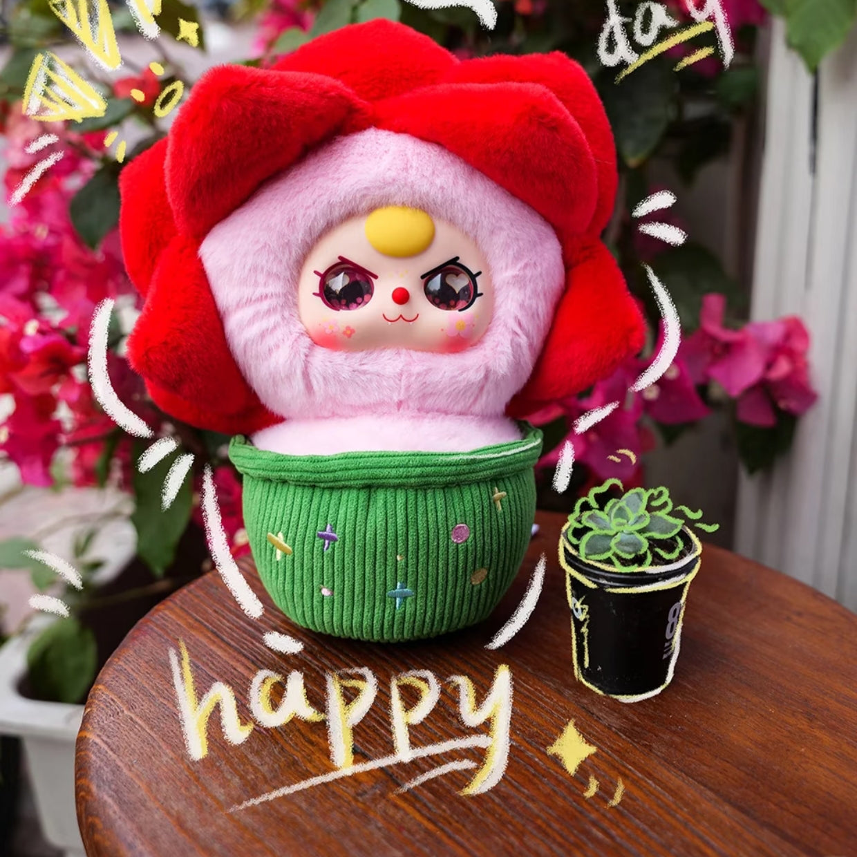 Baby Three-A Pot of Little Flower Plush Blind Box