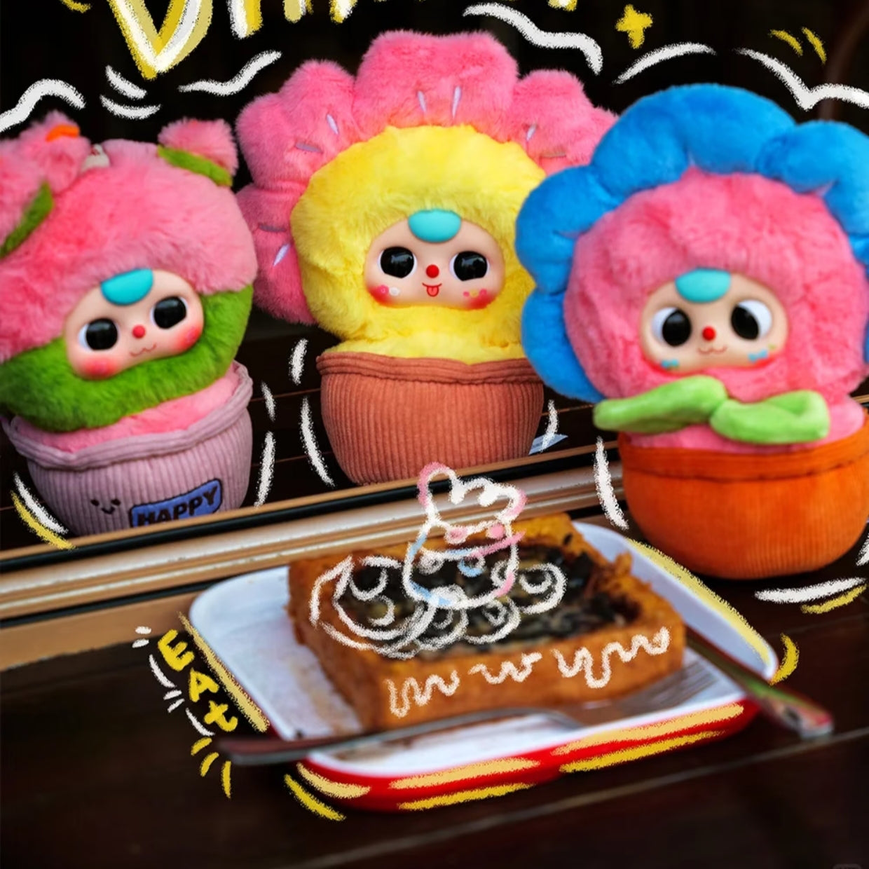 Baby Three-A Pot of Little Flower Plush Blind Box