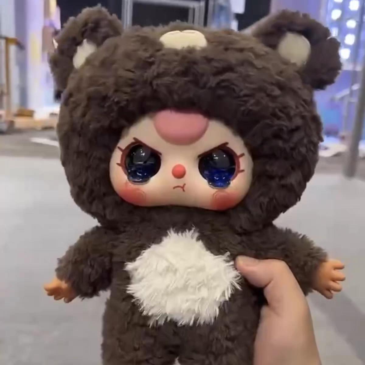 (B132)Baby Three Year Old 400% Fleece Vinyl Blind Box arttoy