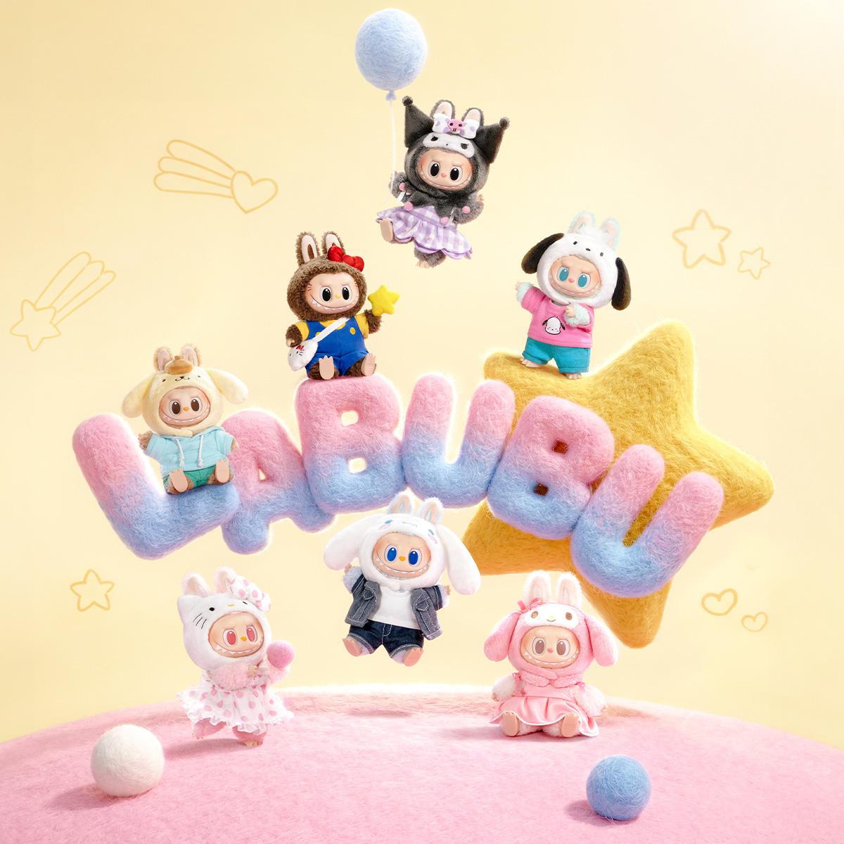 THE MONSTERS x Hello Kitty and Friends Series-Vinyl Plush Pendant Blind Box-Preorder