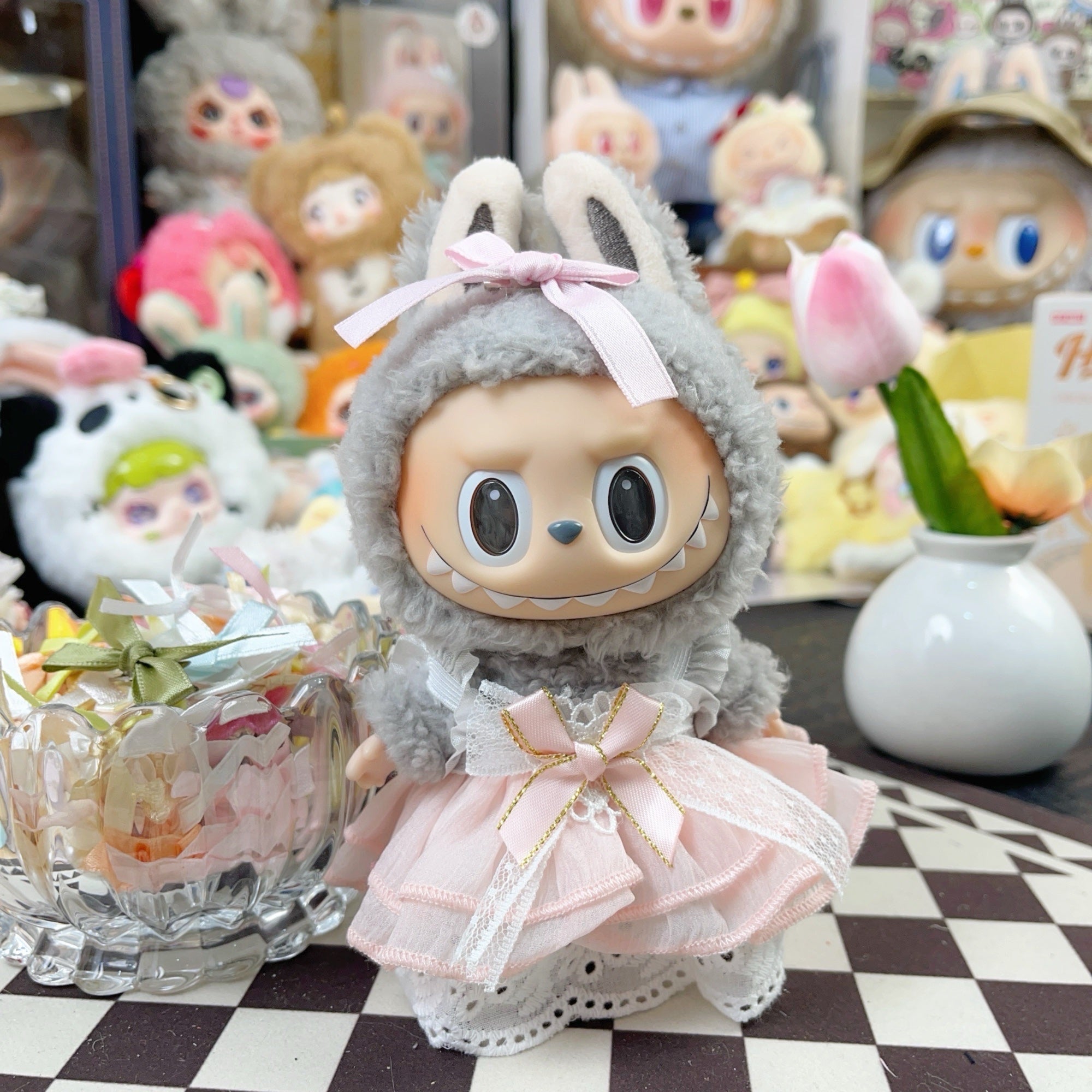 【Butterfly Flower】stuffed toys clothes Labubu or Kimmon or Liilas toys clothes