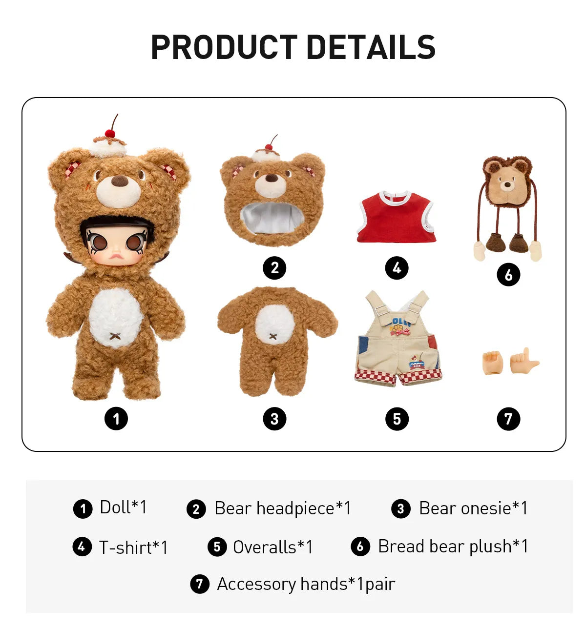 MOLLY Bear Bread 1/8 Action Figure-preorder