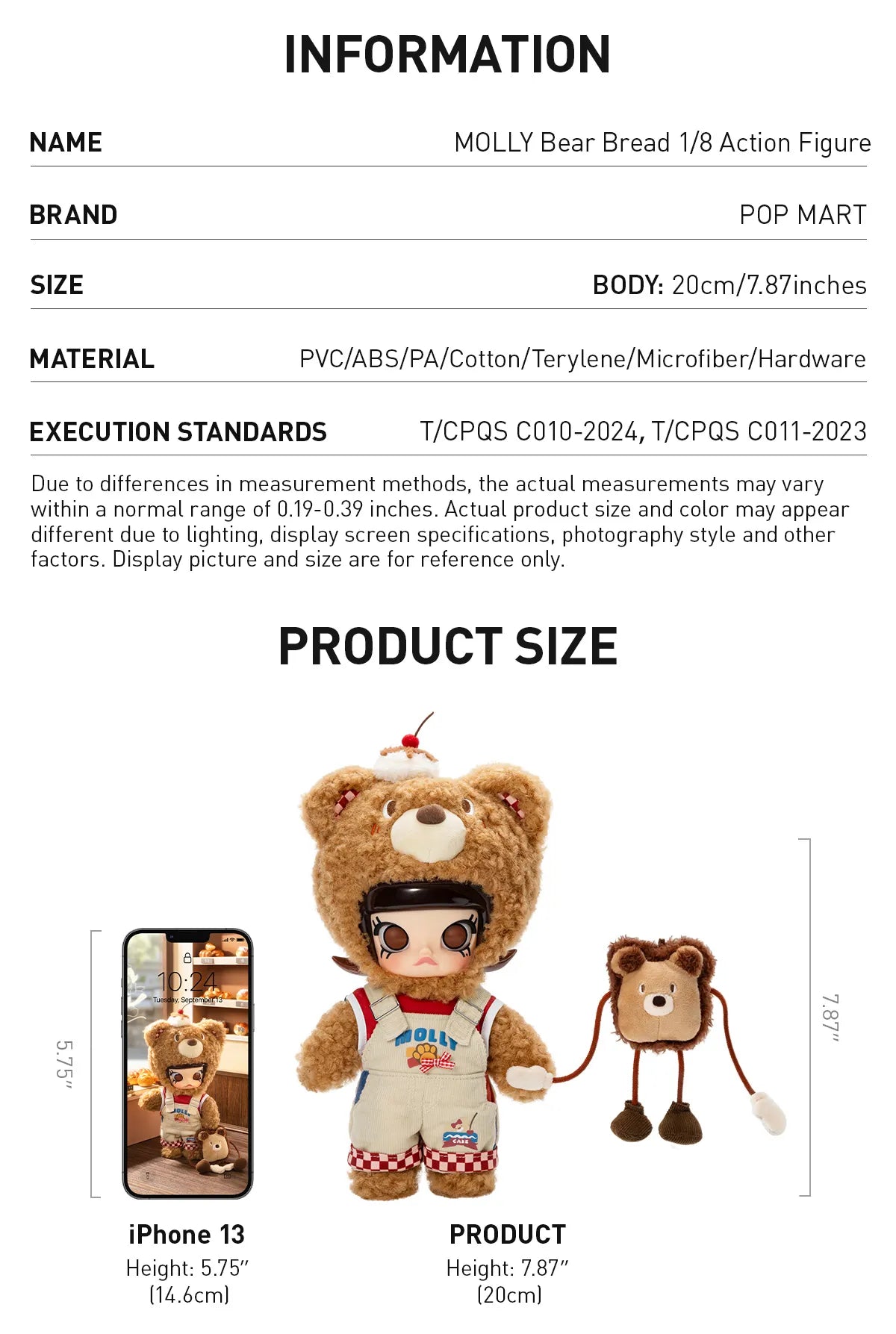 MOLLY Bear Bread 1/8 Action Figure-preorder
