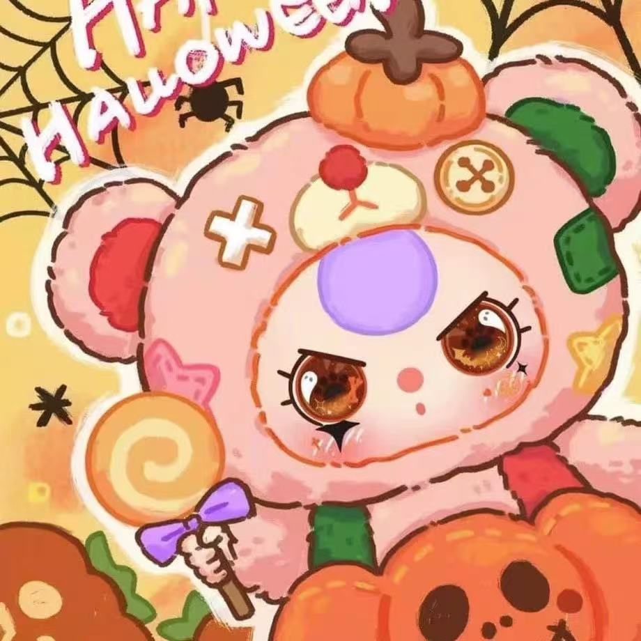 (B187)Baby Three - 400% Halloween Limited Set Plush Series Blind Box