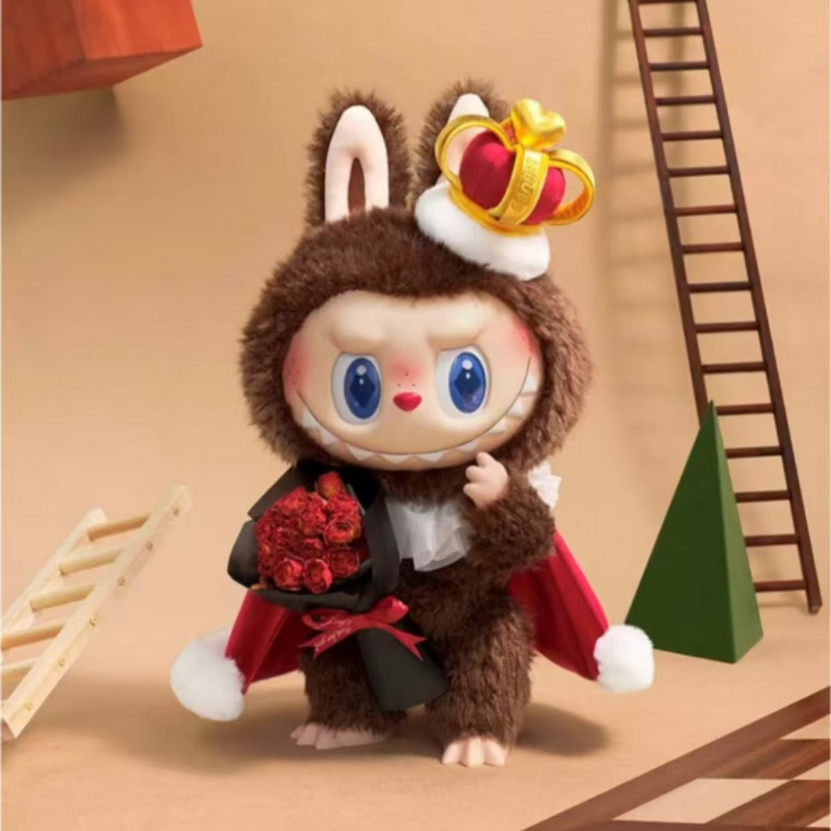 Labubu Lets Checkmate Series Plush Doll the King-preorder