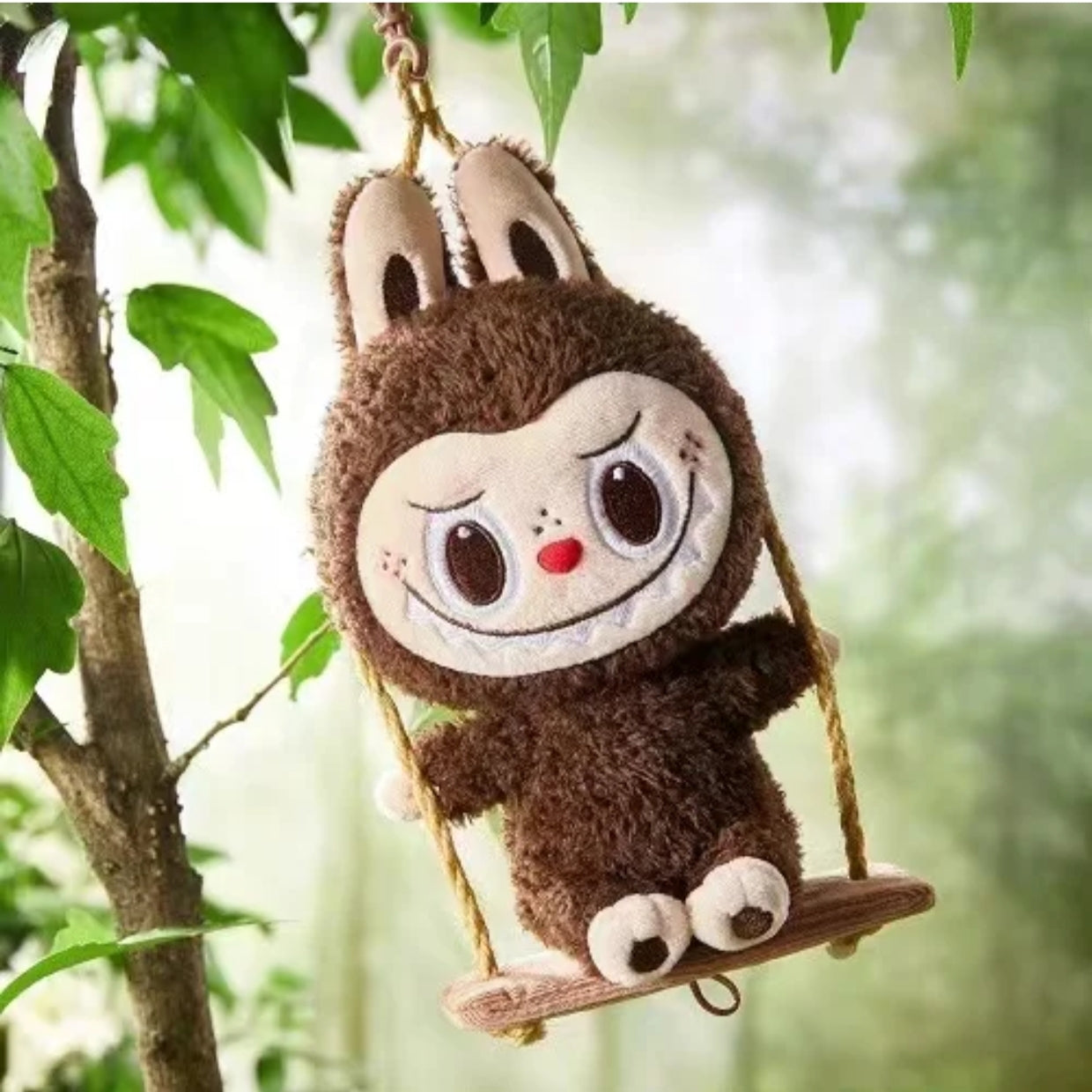 Labubu Timber Workshop Series-Playing on the Swing Plush Pendant Bind Box