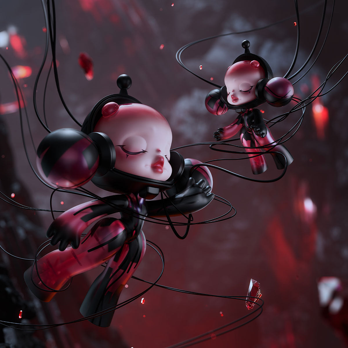 MEGA α SKULLPANDA 400% Red Crystal-Preorder