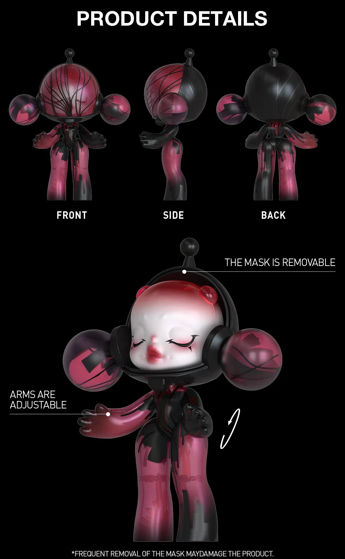 MEGA α SKULLPANDA 400% Red Crystal-Preorder