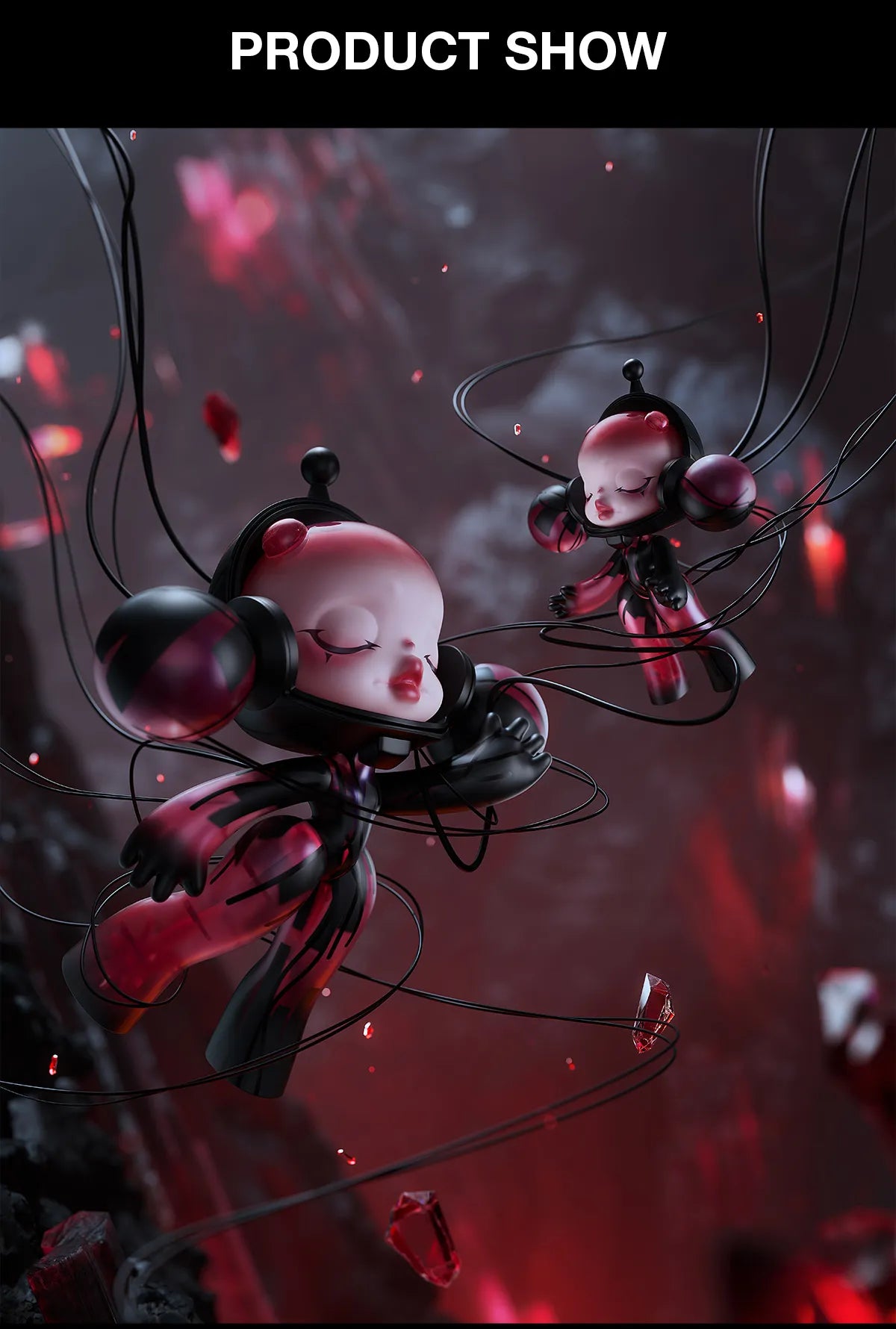 MEGA α SKULLPANDA 400% Red Crystal-Preorder