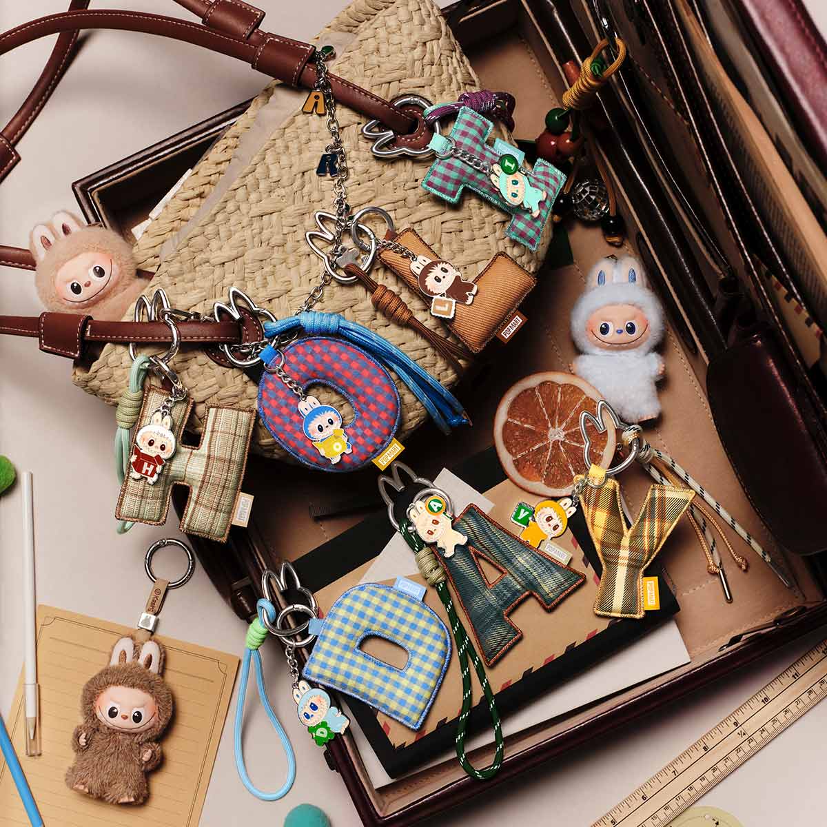 THE MONSTERS Pin for Love Series- Letter Pendant Blind Box