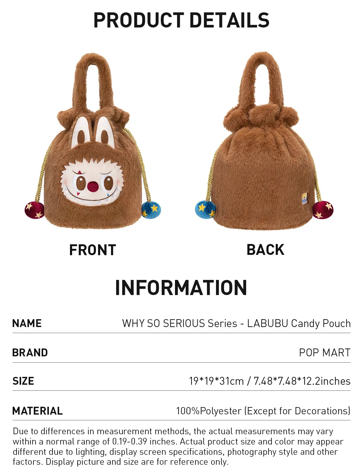 WHY SO SERIOUS Series - LABUBU Candy Pouch-preorder