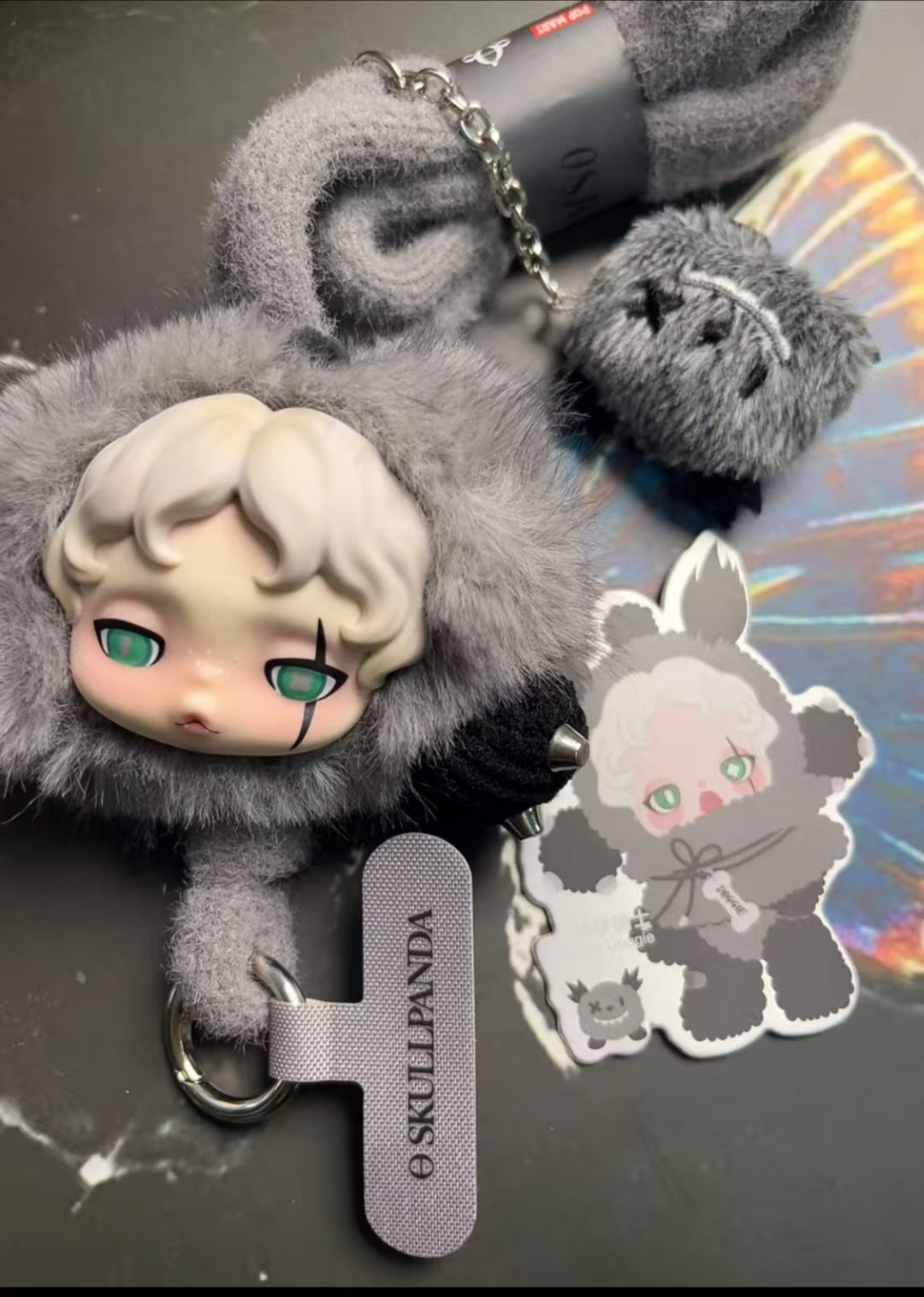 Skullpanda You found me series - Phone lanyard plush Preorder