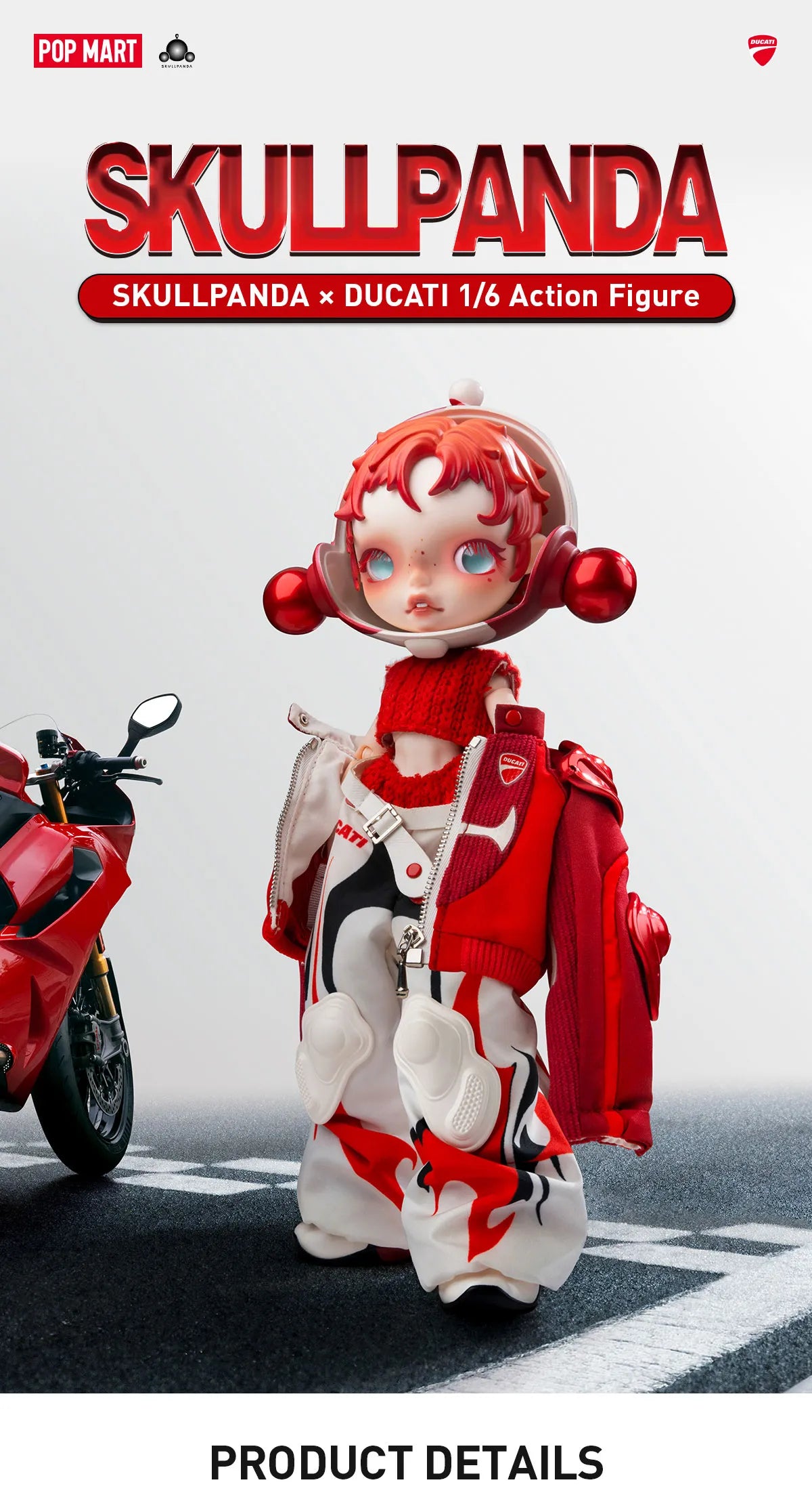SKULLPANDA × DUCATI 1/6 Action Figure-preorder