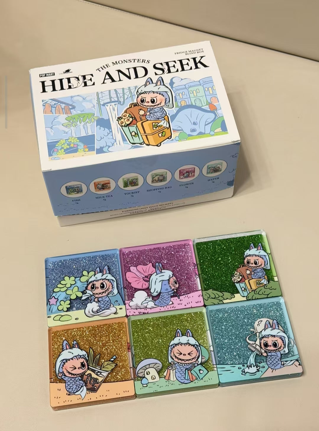 The Monsters Hida and Seek Fridge Magnet Blind Box-Preorder