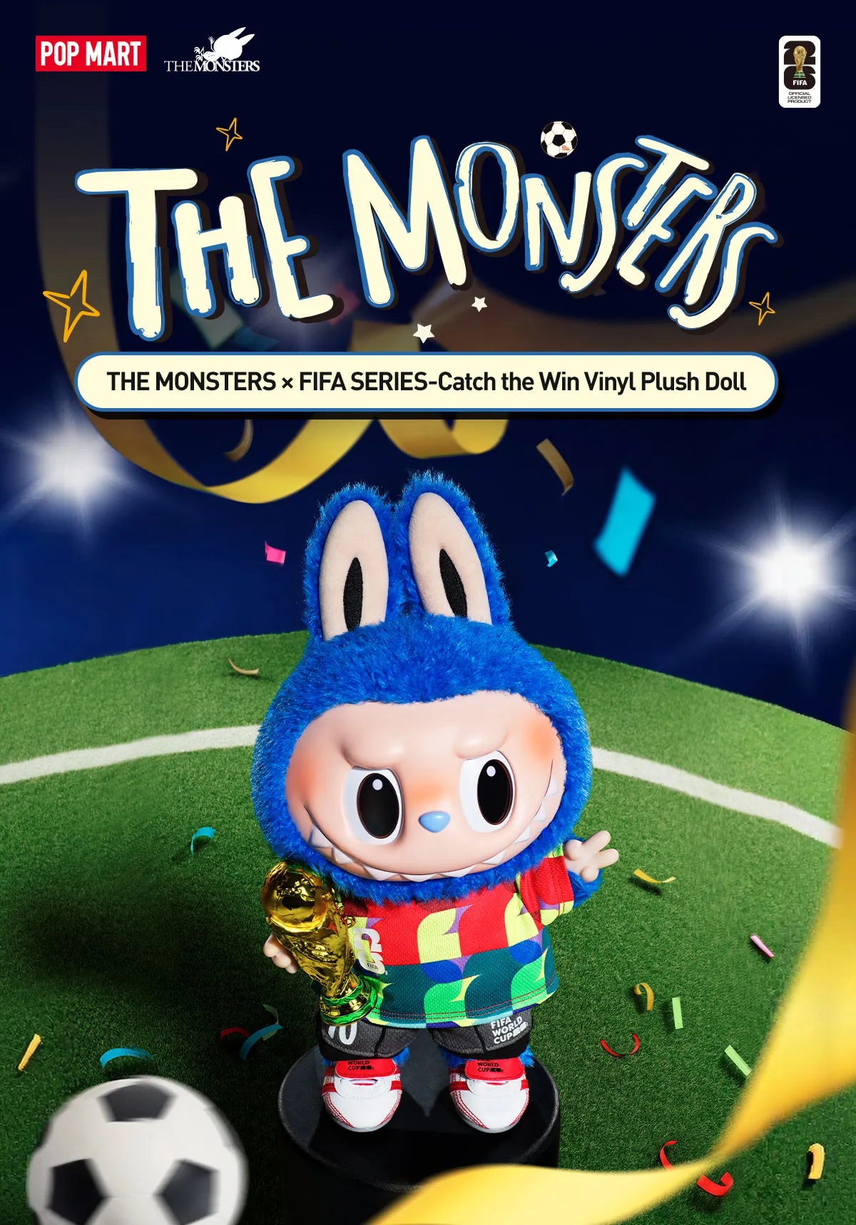 THE MONSTERS ?¨¢ FIFA SERIES-Catch the Win Vinyl Plush Doll