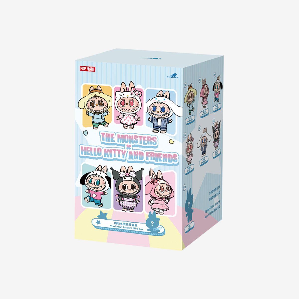 THE MONSTERS x Hello Kitty and Friends Series-Vinyl Plush Pendant Blind Box-Preorder