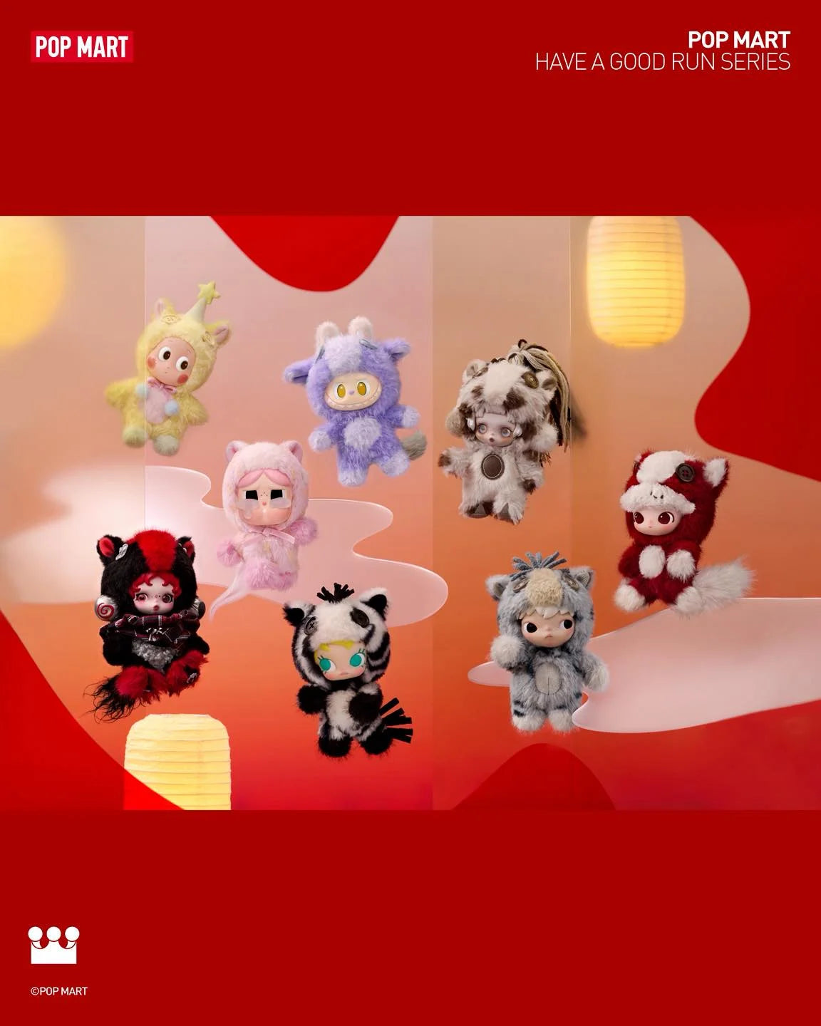 Mixed Have a Good Run Series Plush Pendant-Preorder