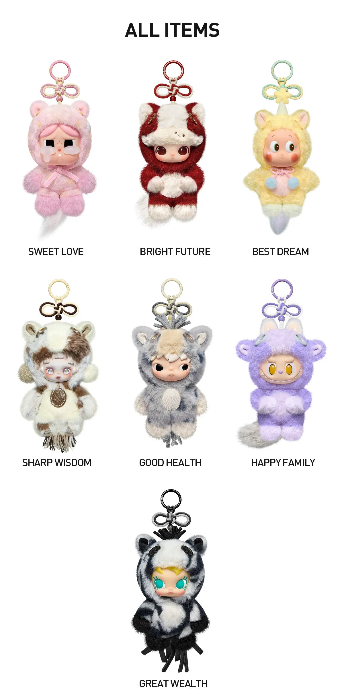Mixed Have a Good Run Series Plush Pendant-Preorder