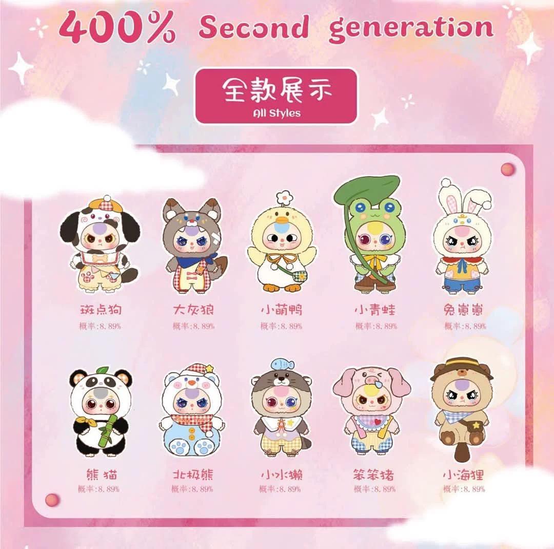 Baby Three 400% Second Generation Series Blind Box