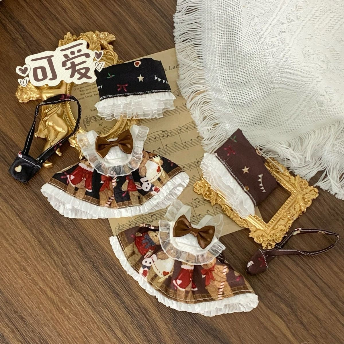 【Handmade】Classic Lolita dress for 17cm Dolls Clothes