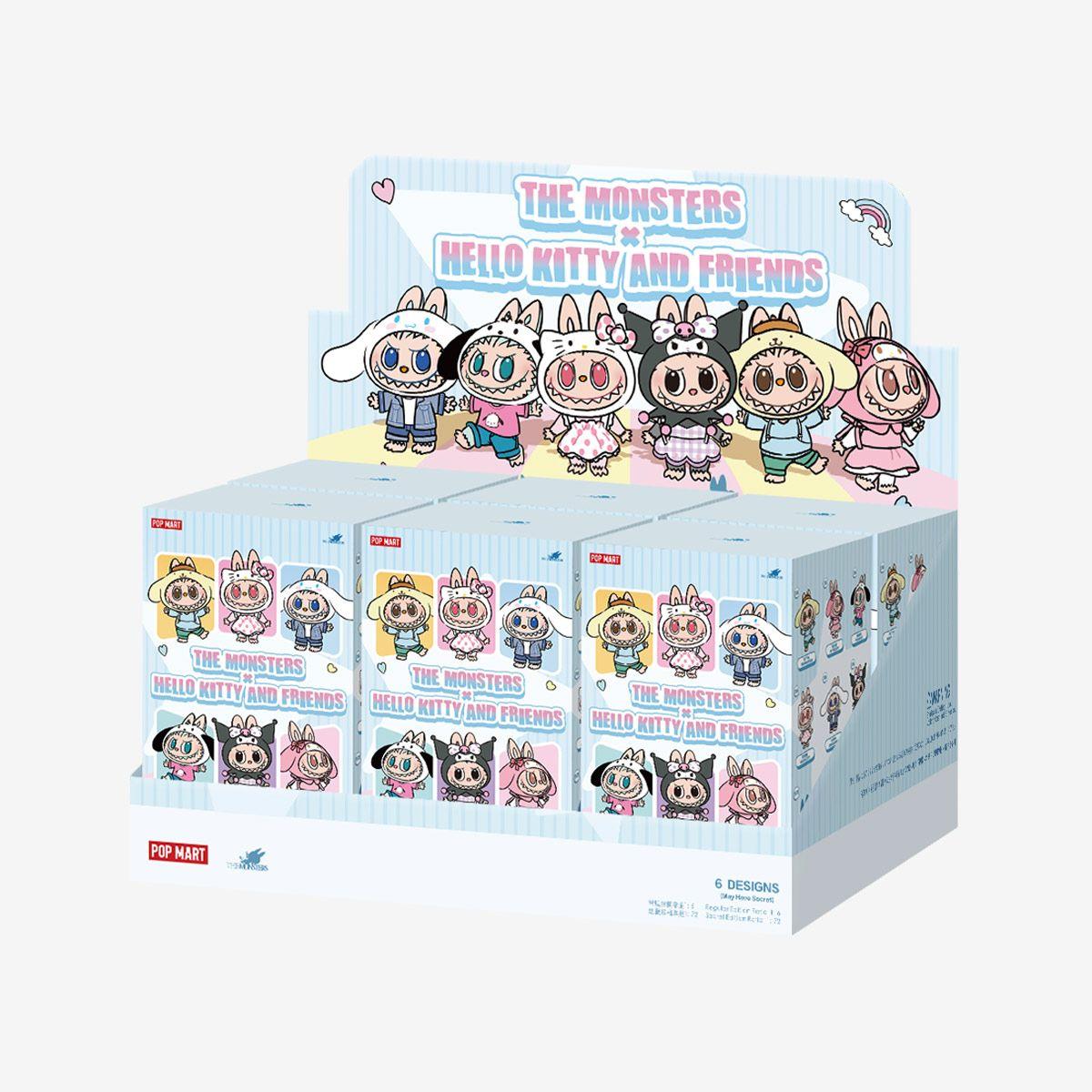 THE MONSTERS x Hello Kitty and Friends Series-Vinyl Plush Pendant Blind Box-Preorder